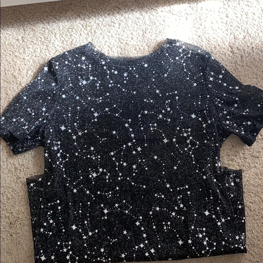 Mesh starry night tee